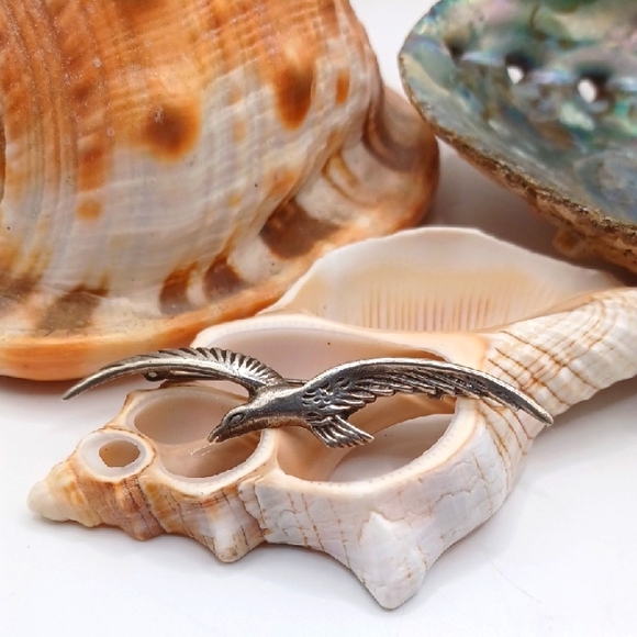 Mexico Silver Jewelry - Mexico Silver Bird Brooch